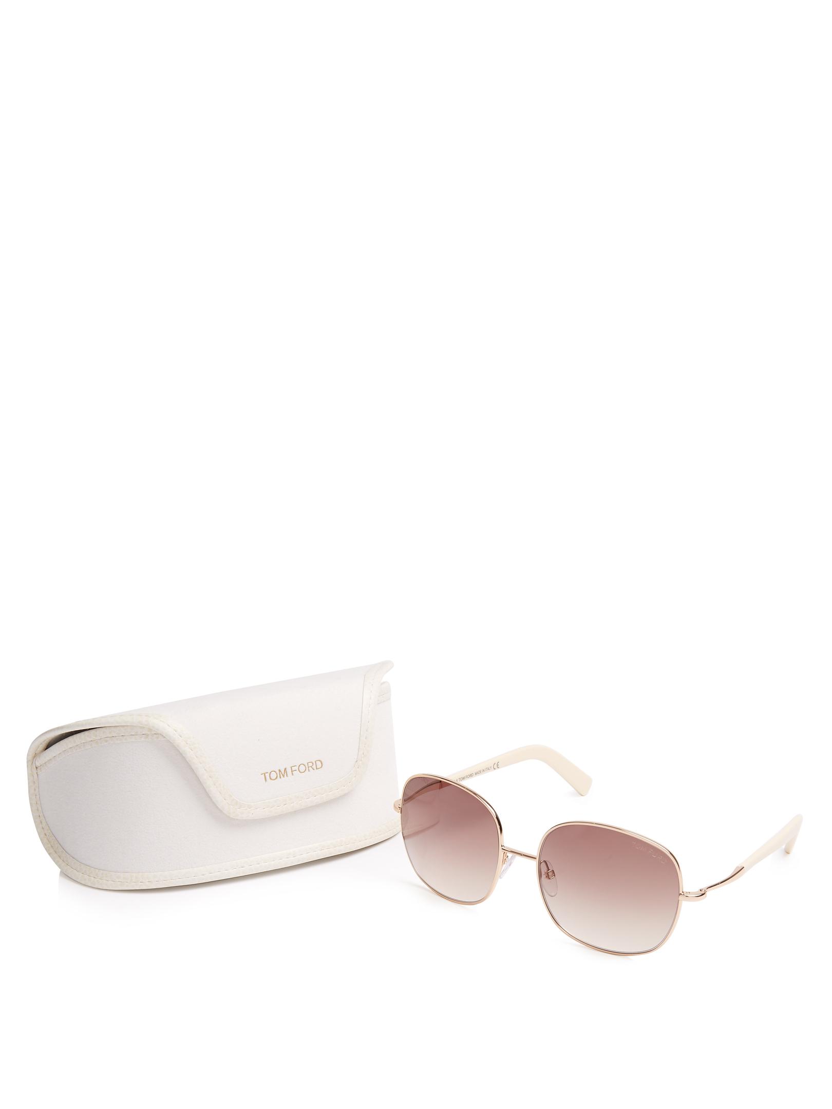 Tom Ford Georgina Metal Sunglasses in Pink Lyst